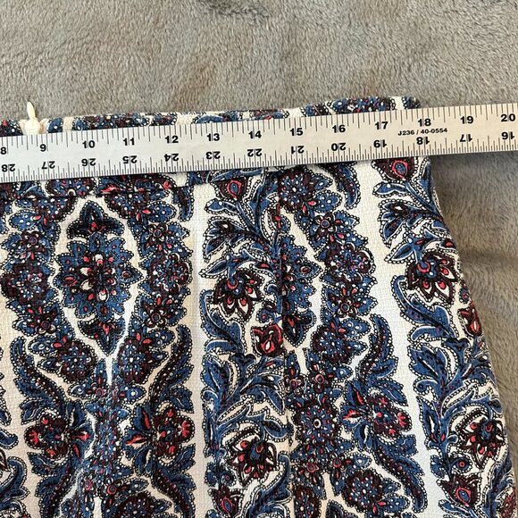 Boden Tweed A Line Floral Skirt Women's size 12T 12 Tall - Picture 4 of 6